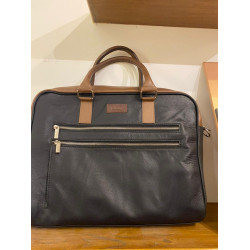 Laptop Bag Tan Black