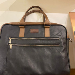 Laptop Bag Tan Black