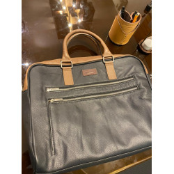 Laptop Bag Tan Black
