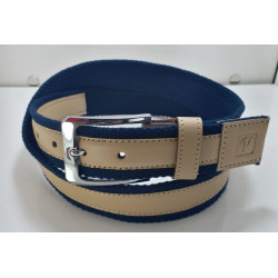 canvas with leather belt 