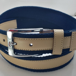 canvas with leather belt 