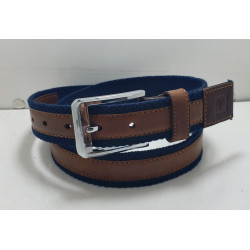 canvas with leather belt 