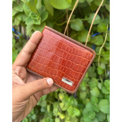 Crocodail Wallet Tan